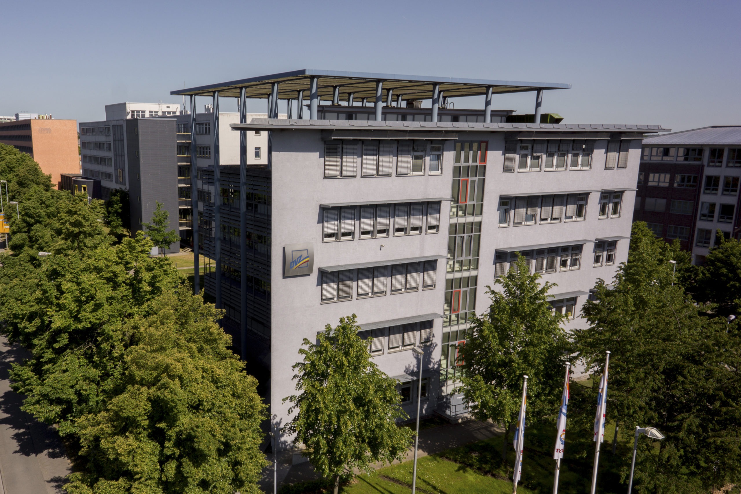 Luftbild DVZ Haus