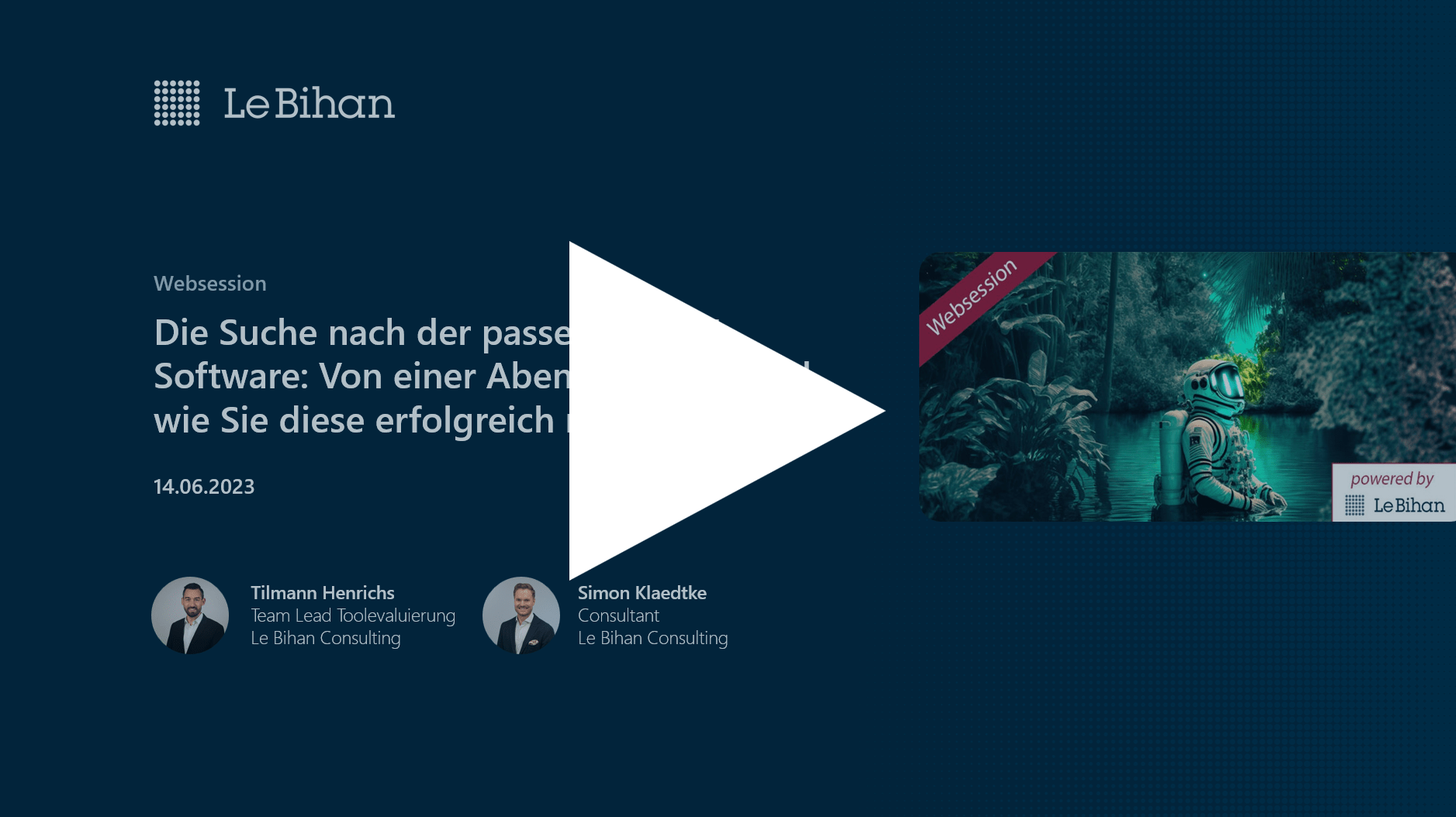 Titelbild zur Websession "Die Suche nach der passenden PM-Software - Von einer Abenteuerreise und wie Sie diese meistern"